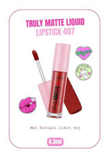 Callista Truly Matte Cherry Pop 407 Kalıcı Likit Fırçalı Ruj