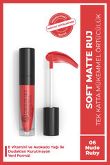 Cocosh She Soft Nude Ruby 06 Kalıcı Mat Likit Fırçalı Ruj