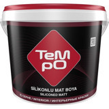 Tempo Su Bazlı Silikonlu Mat İç Cephe Boyası 10 kg Şeker Pembe