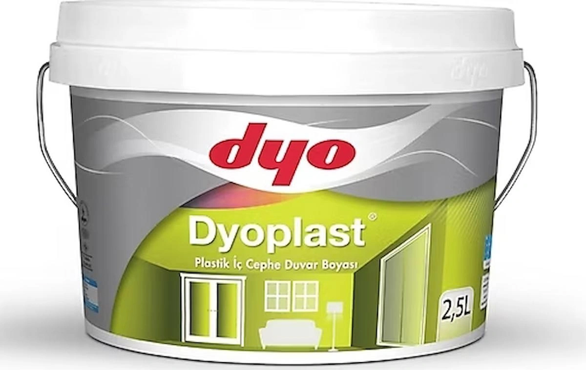 Dyo Plastik Mat İç Cephe Boyası 2.5 lt Buz Beyaz