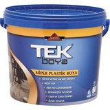 Tek Boya Süper Su Bazlı Plastik Mat İç Cephe Boyası 2.5 lt Bayrak Kırmızı