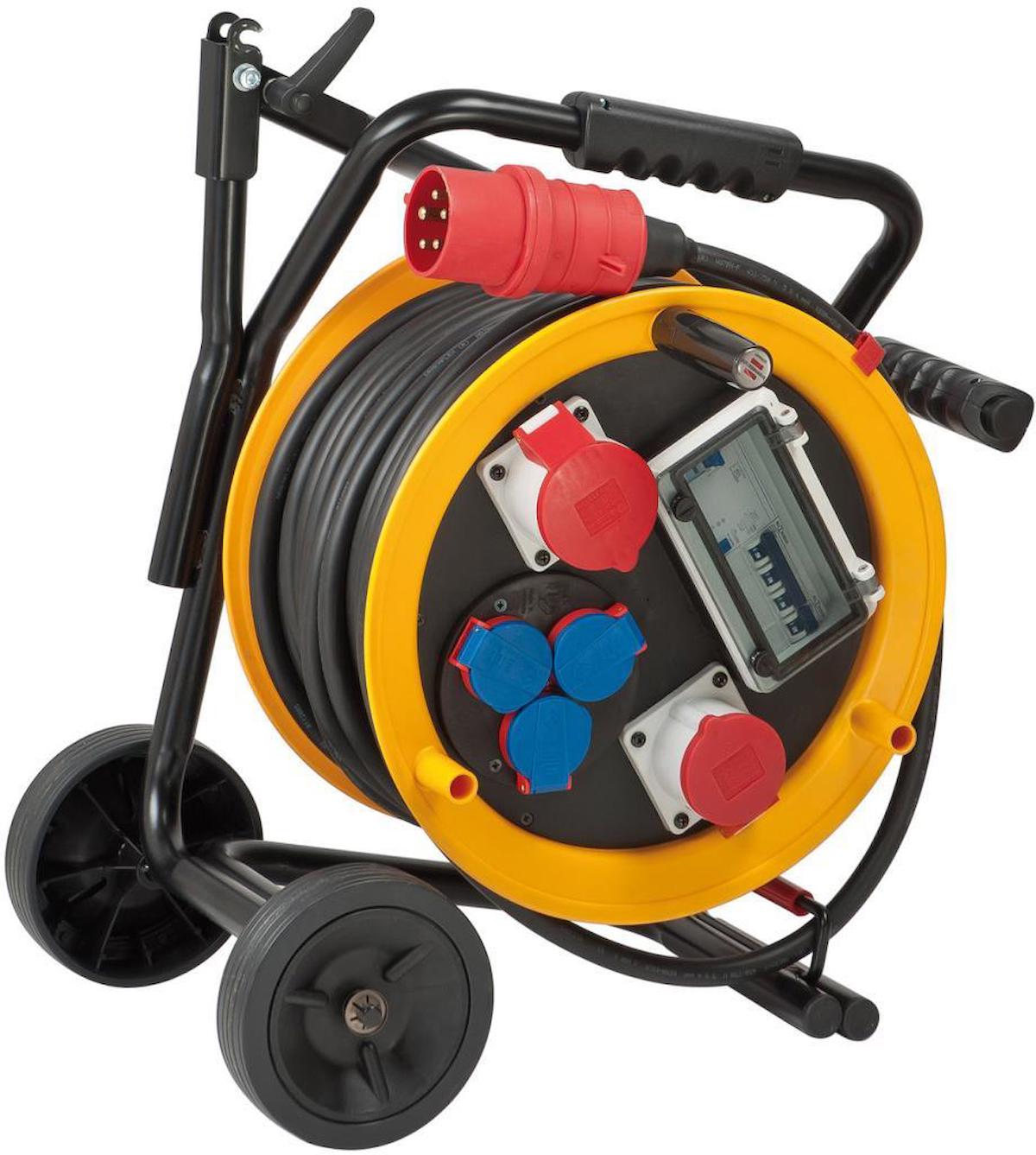 Brennenstuhl Brobusta 3500 W Kalın Topraklı 5'li 30 m Makaralı Uzatma Kablosu Siyah