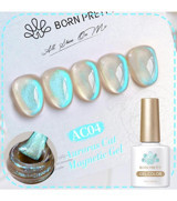 Born Pretty AC04 Mavi Kalıcı Simli Parlak Oje