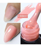 UrSugar URB017 Pembe Kalıcı Simli Parlak Oje