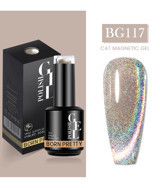 Born Pretty BG117 Gri Kalıcı Simli Parlak Oje