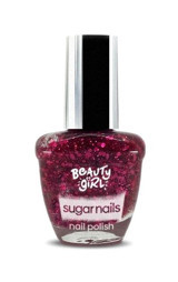 Beauty Girl 5 Bordo Simli Parlak Oje