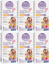 Sesu Kolay & Eğlenceli İlk Adım Seti Bubble Gum Kokulu 6x24 Adet Tüm Vücut Ağda Bandı