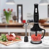 Goldmaster GM-7212B Twinmix 700 ml Plastik Turbolu Çift Bıçaklı 3'lü Büyük Blender Seti Siyah