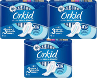 Orkid Ultra Gece & Gündüz 6'lı Hijyenik Ped 3 Adet