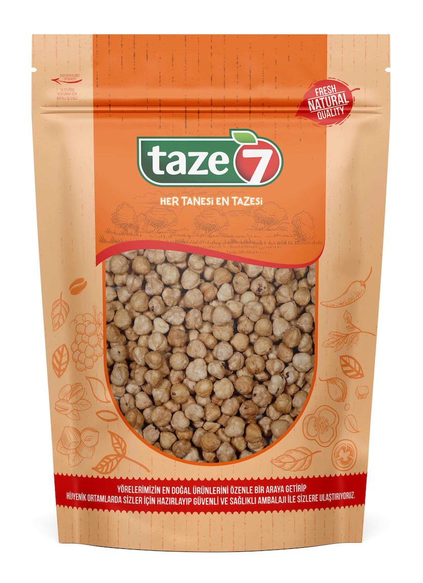 Taze7 Çifte Kavrulmuş Tuzsuz Tane İçi Fındık 1 kg