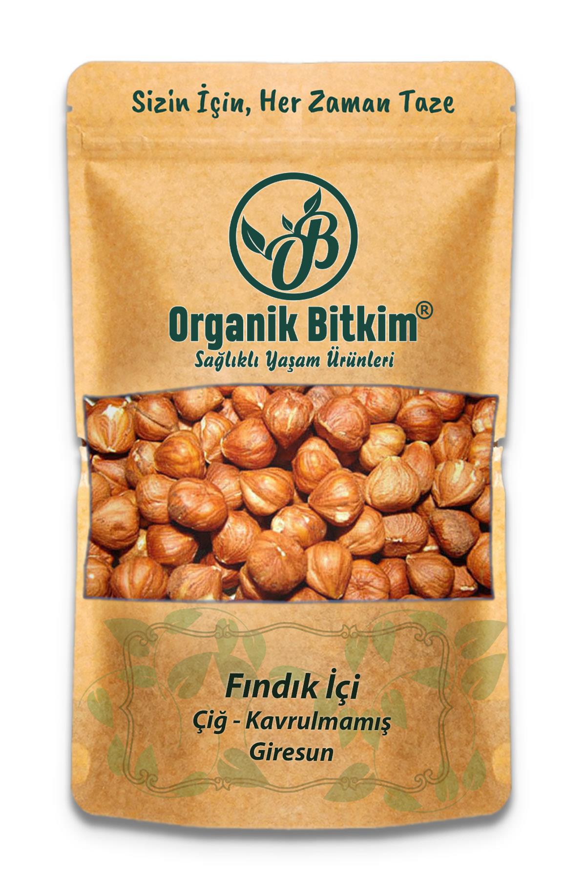 Organik Bitkim Çiğ Tuzsuz Tane Giresun İçi Fındık 1 kg