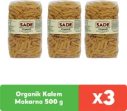 Sade Organik Kalem Makarna 3x500 gr