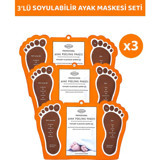 Modalucci Profesyonel Ölü Deri-Çatlak Çorap Tipi Ayak Maskesi 3 Adet
