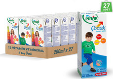 Pınar Çocuk Devam Pastörize Süt 27x200 ml
