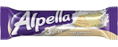 Alpella 3gen Beyaz Çikolatalı Gofret 24x24 gr
