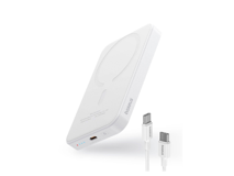 Baseus 5000 mAh Hızlı Şarj Mıknatıslı USB C Powerbank Beyaz