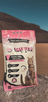 Miner CAT Bebek Pudralı Topaklanan Kalın Taneli Bentonit Kedi Kumu 10 lt
