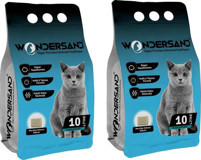 Wondersand Marsilya Sabunlu Topaklanan İnce Taneli Bentonit Kedi Kumu 2x10 lt