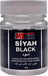 My Bake Siyah Su Bazlı Toz Gıda Boyası 10 gr