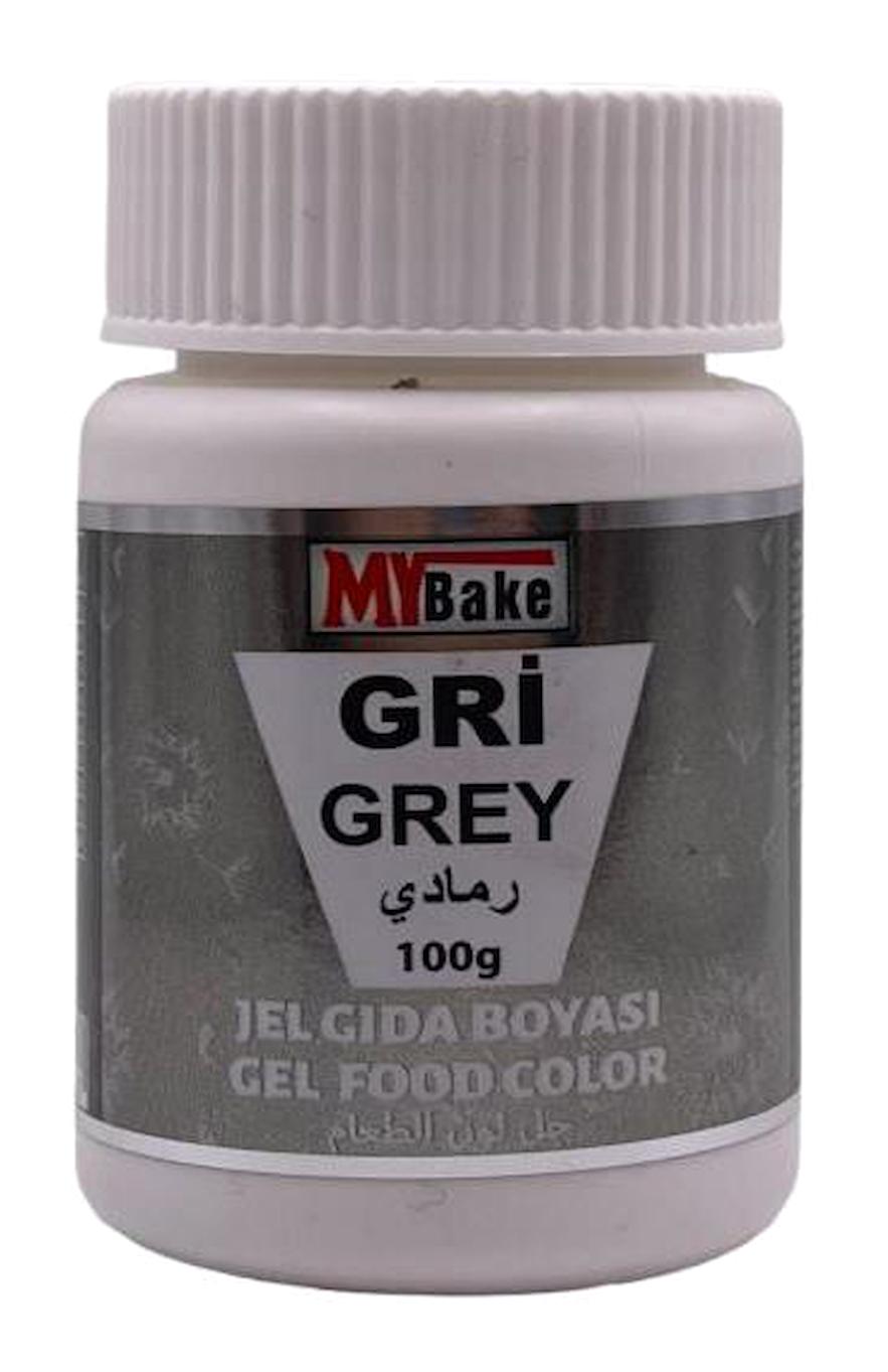 My Bake Gri Su Bazlı Jel Gıda Boyası 100 gr