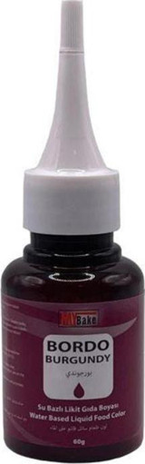 My Bake Bordo Su Bazlı Sıvı Gıda Boyası 60 gr