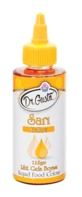 Dr. Gusto Sarı Su Bazlı Sıvı Gıda Boyası 115 gr