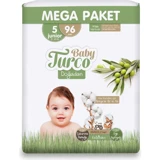 Baby Turco Doğadan Junior 5 Numara Cırtlı Bebek Bezi 96 Adet