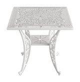 IVF Living İstanbul Kare Plastik 75x75 cm Beyaz Bahçe Masası