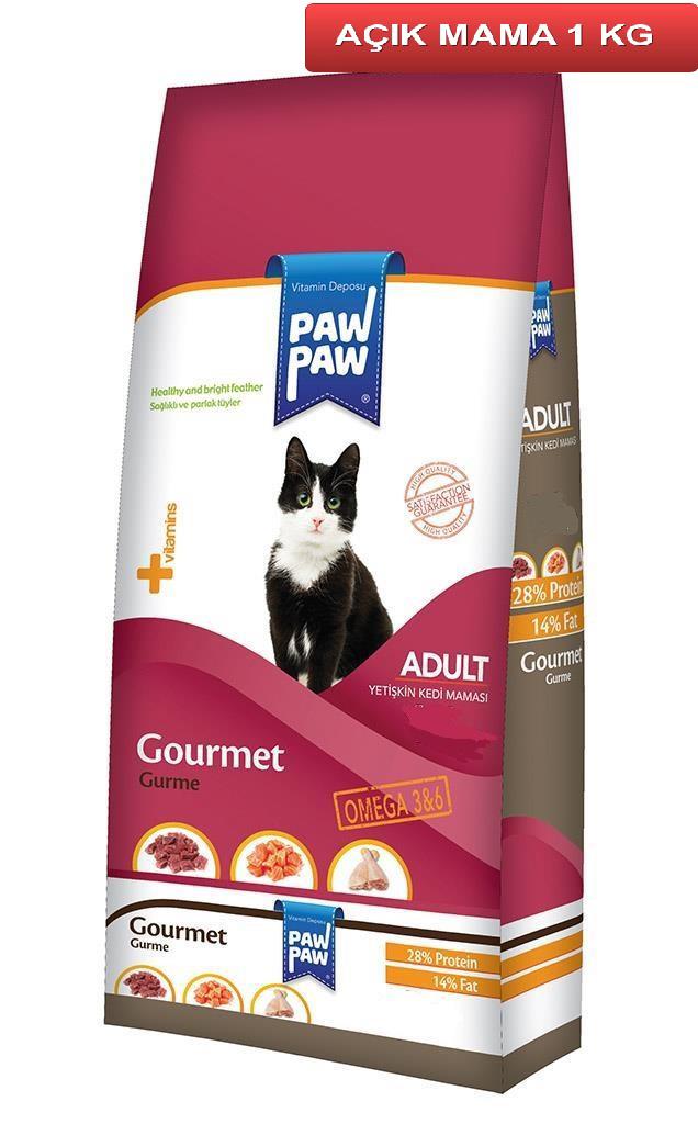 Paw Gourmet Karışık Yetişkin Kuru Kedi Maması 1 kg