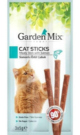 Garden Mix Sticks Dana Etli Tahıllı Yetişkin Kedi Ödül Maması 15 gr