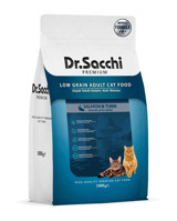 Dr.sacchi Premium Somon-Ton Balıklı Az Tahıllı Yetişkin Kuru Kedi Maması 1 kg