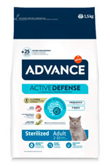 Advance Sterilised Adult Hindili Kısırlaştırılmış Tahıllı Yetişkin Kuru Kedi Maması 1.5 kg