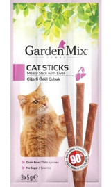 Garden Mix Sticks Ciğerli Yetişkin Kedi Ödül Maması 15 gr