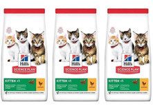 Hill's Kitten Tavuklu Tahılsız Yavru Kuru Kedi Maması 3x1.5 kg