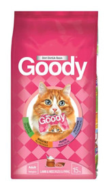 Goody Pirinçli-Kuzu Etli Tahıllı Yetişkin Kuru Kedi Maması 15 kg