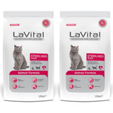 La Vital Sterilised Somonlu Yetişkin Kuru Kedi Maması 2x1.5 kg