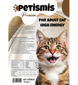 Petismis Somonlu Tahıllı Yetişkin Kuru Kedi Maması 15 kg
