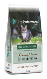 Pro Performance Pirinç-Tavuklu Tahıllı Yetişkin Kuru Kedi Maması 15 kg