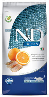 N&d Ocean Portakal-Ringa Balığı Tahılsız Yetişkin Kuru Kedi Maması 5 kg