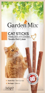 Garden Mix Sticks Tavuklu Tahılsız Kedi Ödül Maması 15 gr