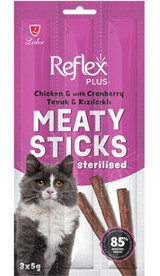 Reflex Meaty Sticks Tavuklu Kısırlaştırılmış Tahılsız Yetişkin Kedi Ödül Maması 15 gr