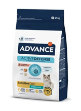 Advance Somonlu Kısırlaştırılmış Az Tahıllı Yetişkin Kuru Kedi Maması 1.5 kg