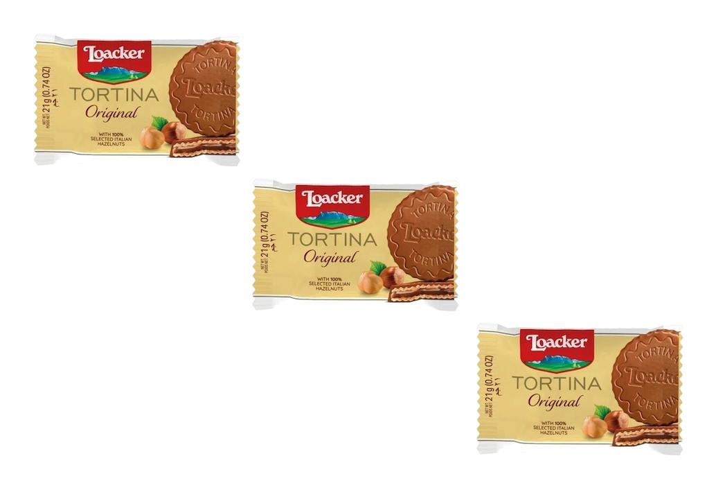 Loacker Tortina Fındık Kremalı Gofret 3x21 gr
