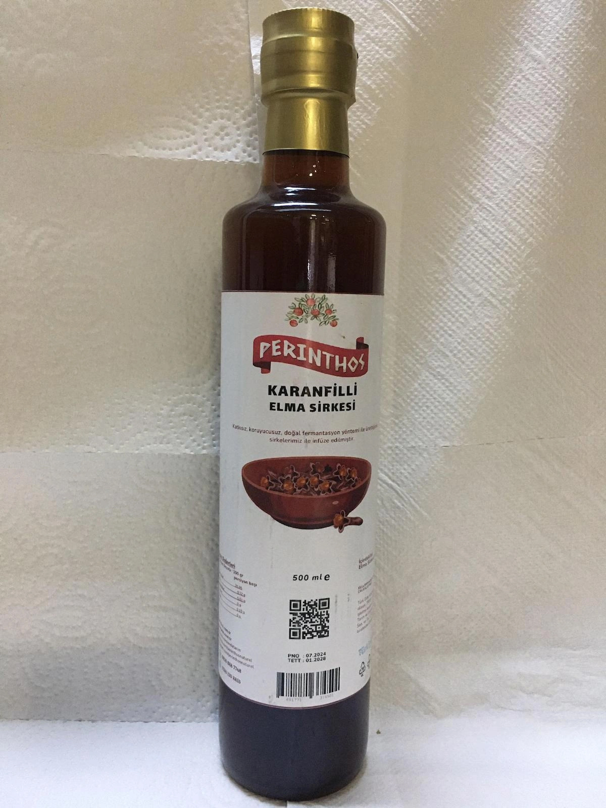 Perinthos Karanfilli Elma Sirkesi 500 ml