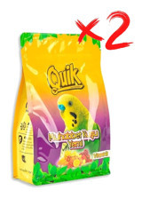 Quik Kabuklu Karışık Vitaminli Yetişkin Muhabbet Kuşu Yemi 2x400 gr