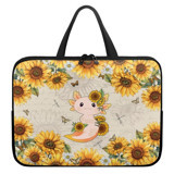 Poceacles Axolotl 15 inç Neopren Su Geçirmez Kılıf Laptop Çantası Çok Renkli