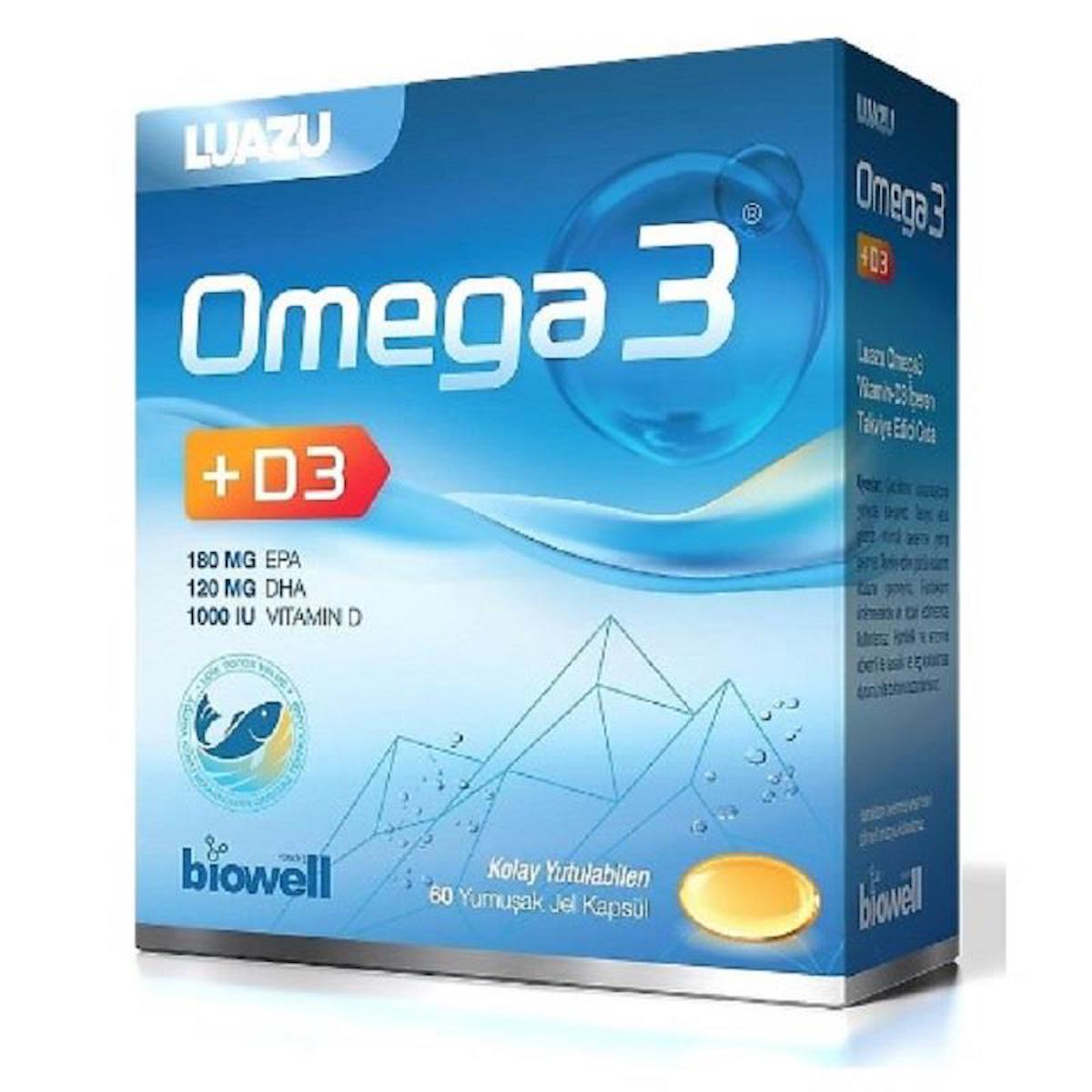 Biowell Luazu Omega 3 Kapsül 60 Adet