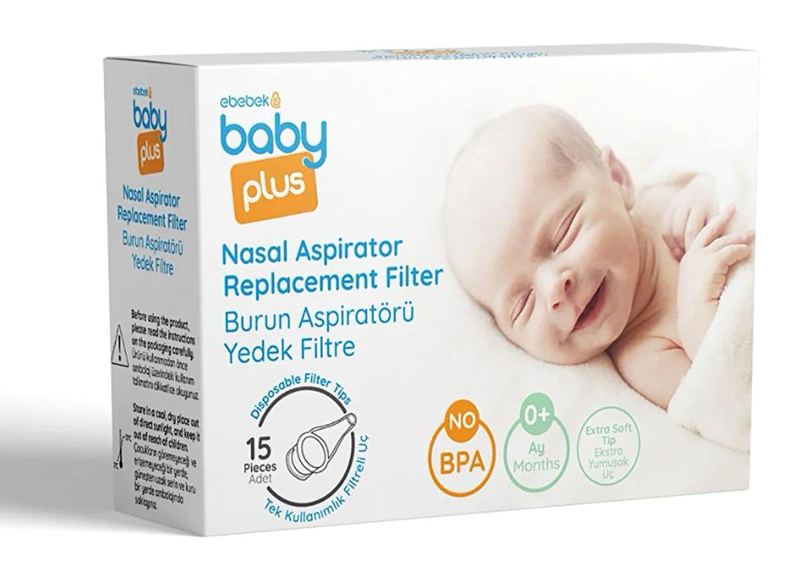 Baby Yedek Filtre Yedek Uç Burun Aspiratörü Şeffaf