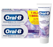 Oral-b Pro 3D White Advanced Luxe Perfection Naneli Florürlü Diş Macunu 2x75 ml