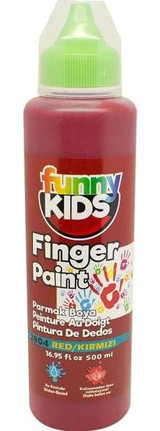 Funny Kids 2804 500 ml Kırmızı Parmak Boyası